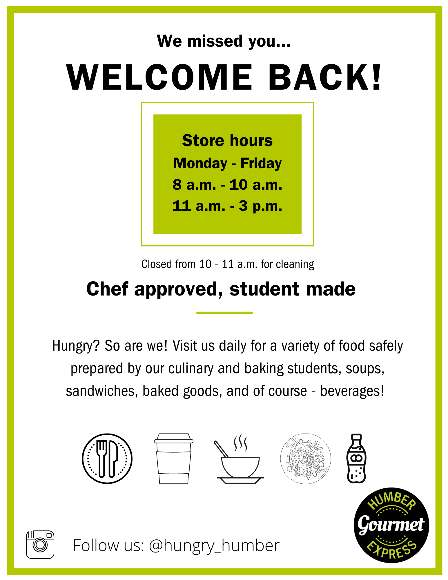 Gourmet Express Hours of Operation Humber Communiqué